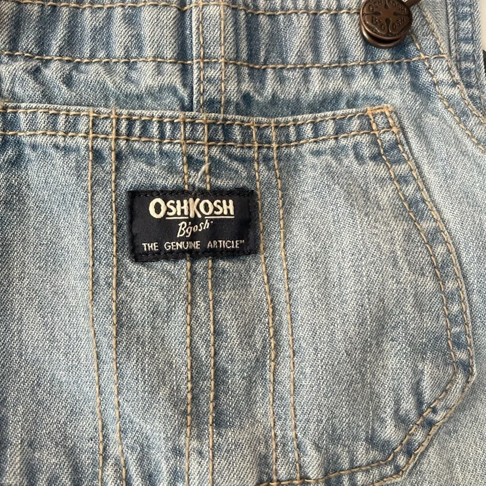 OshKosh B'gosh Blue Denim Overalls Classic Style 4T 100 % cotton
